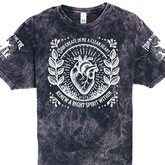 Create in me a Clean HeartVintage verse Tee