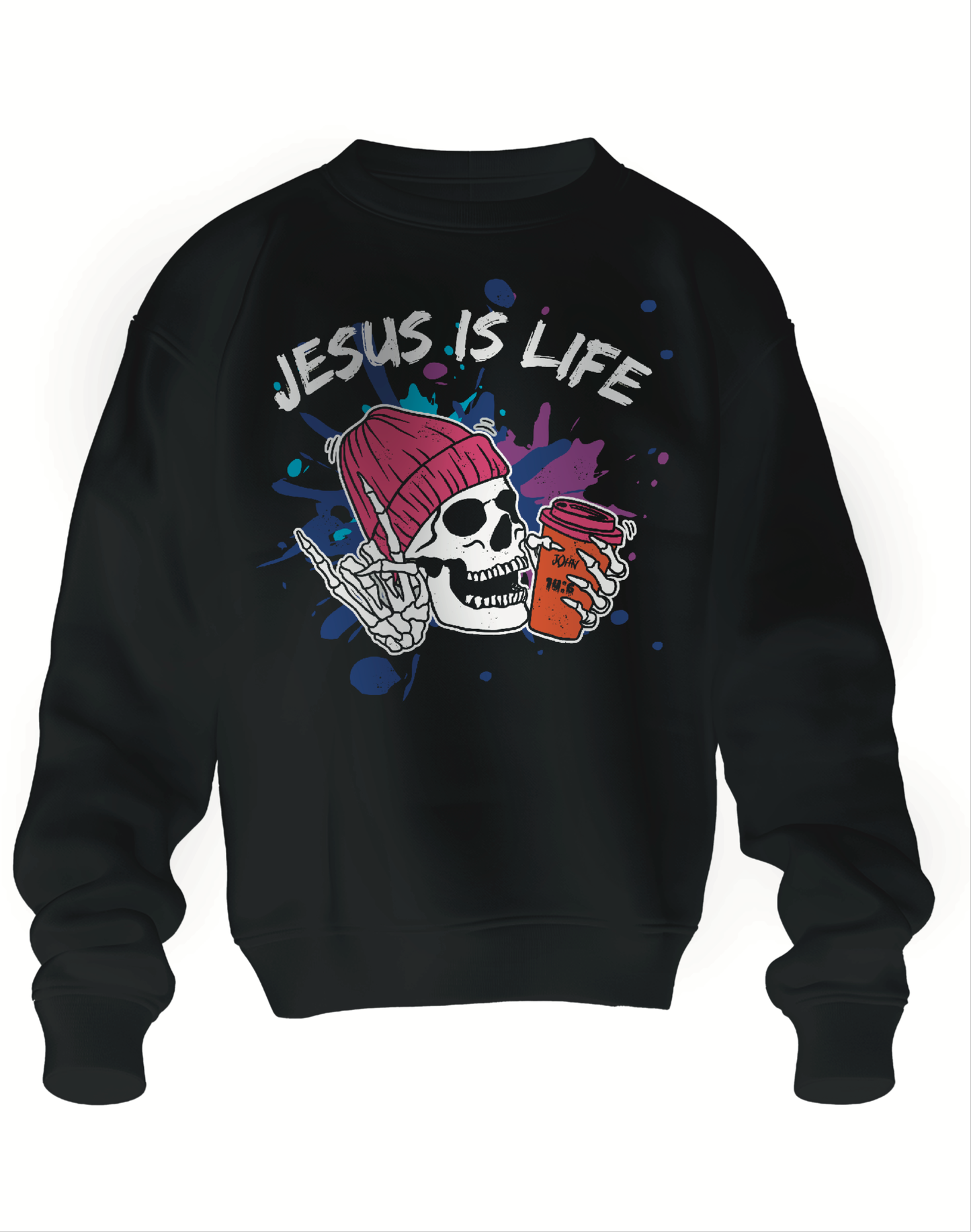Jesus is life Crewneck or Hoodie