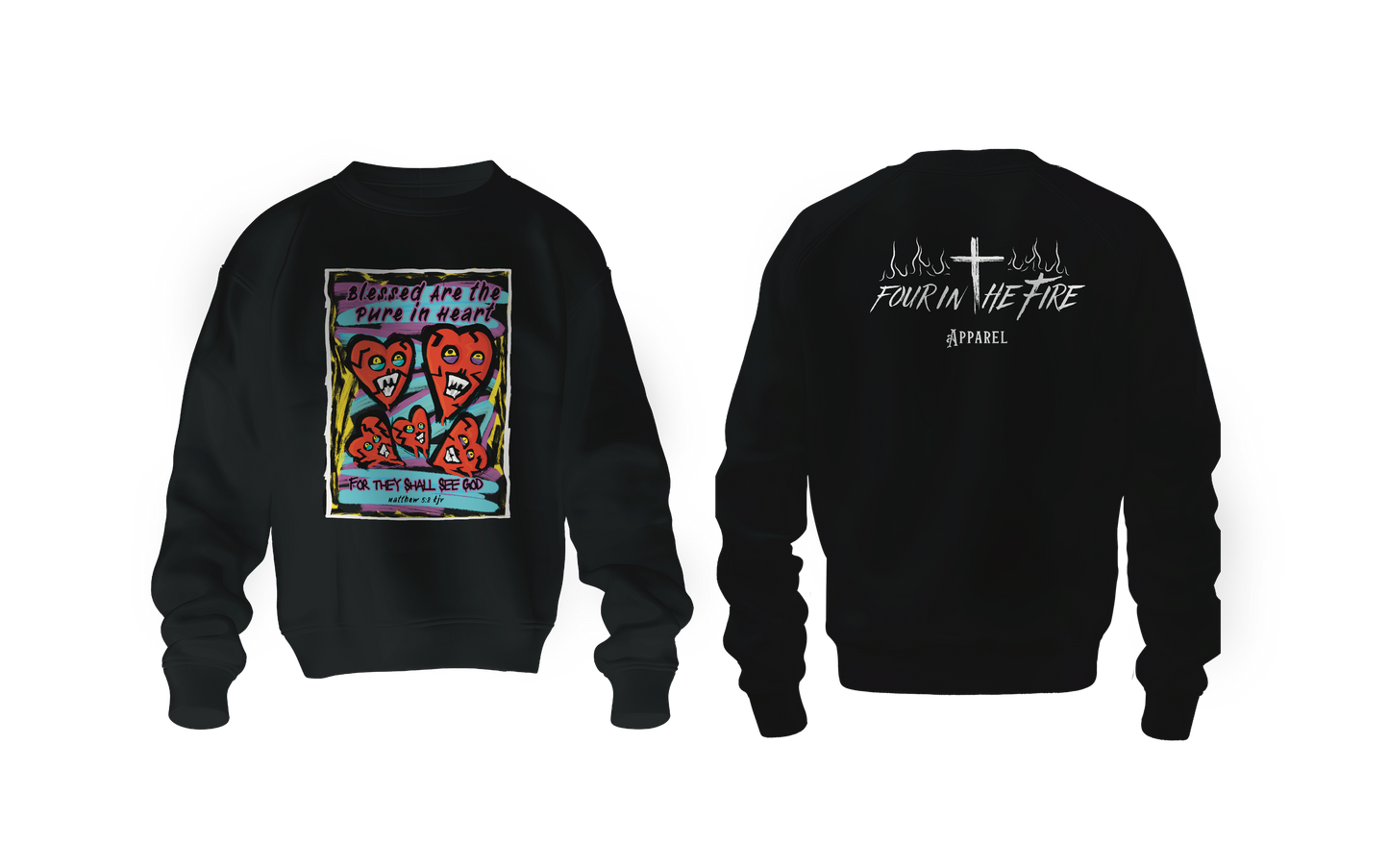Pure in heart hoodie or crewneck