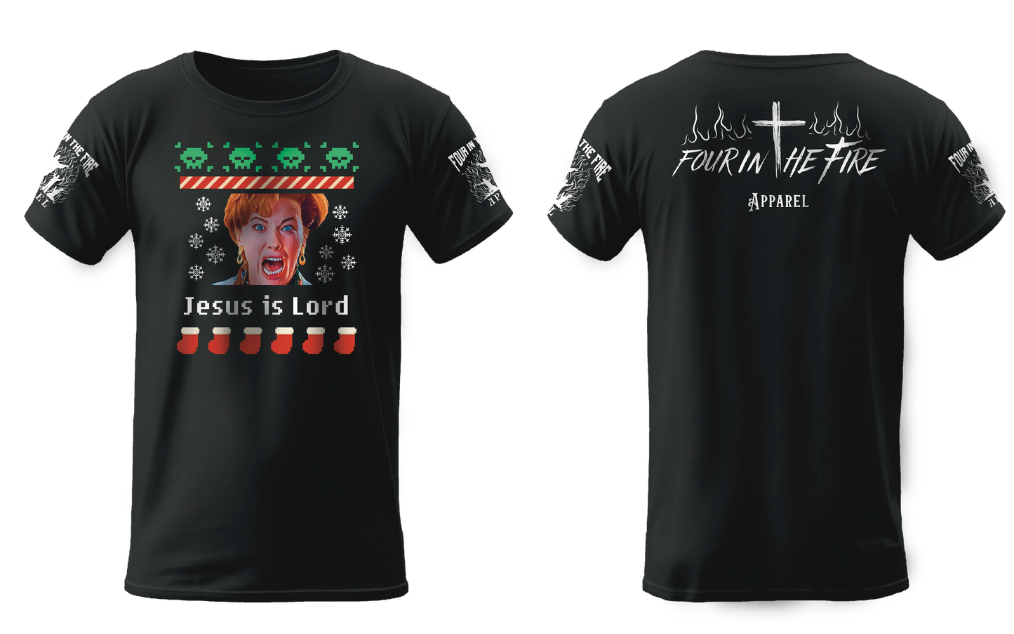 Jesus is Lord Home Alone Christmas Tee
