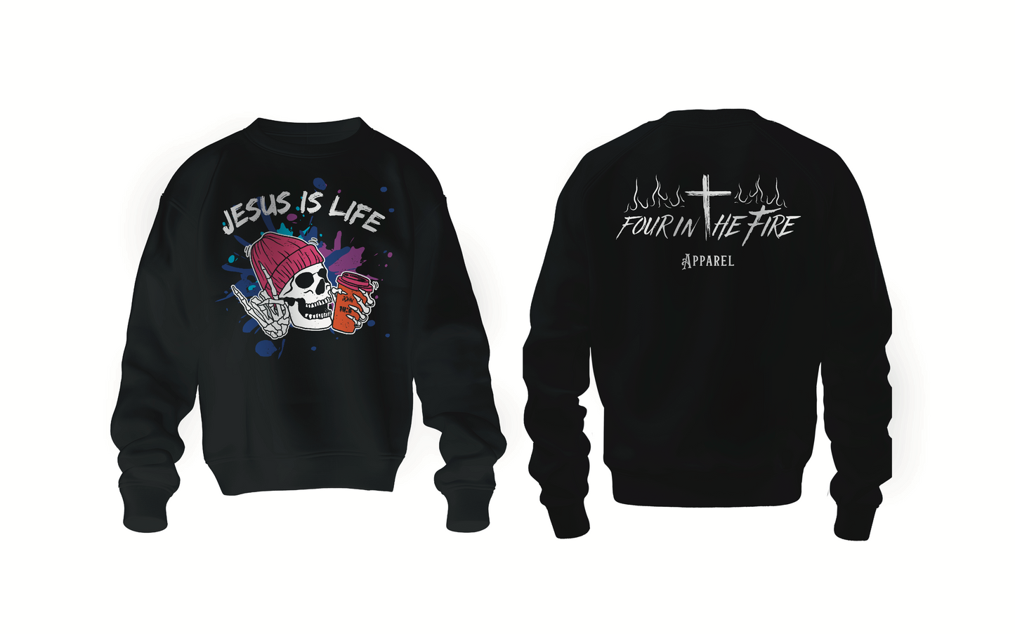 Jesus is life Crewneck or Hoodie