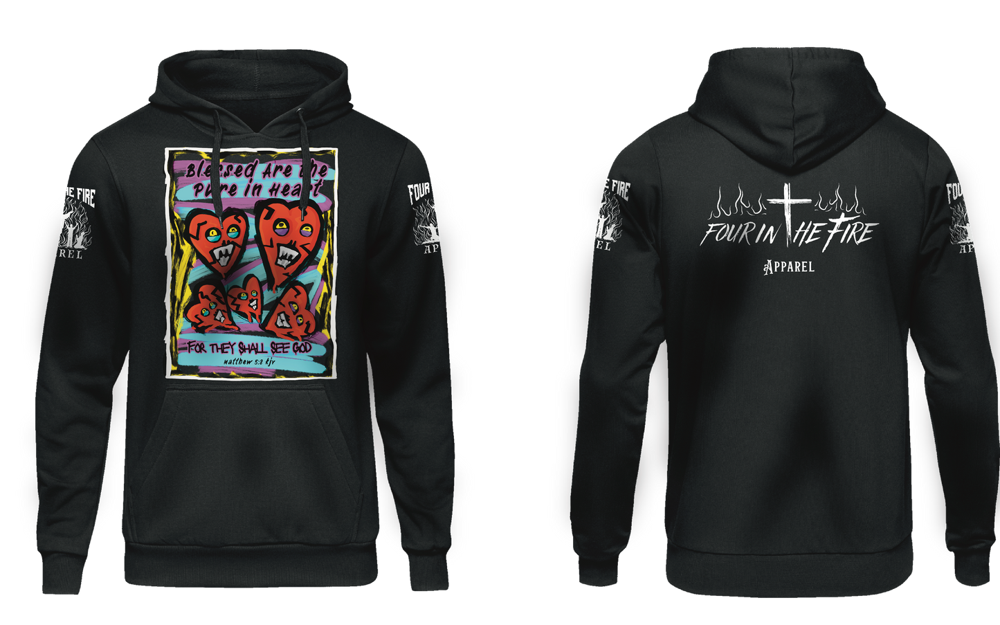 Pure in heart hoodie or crewneck