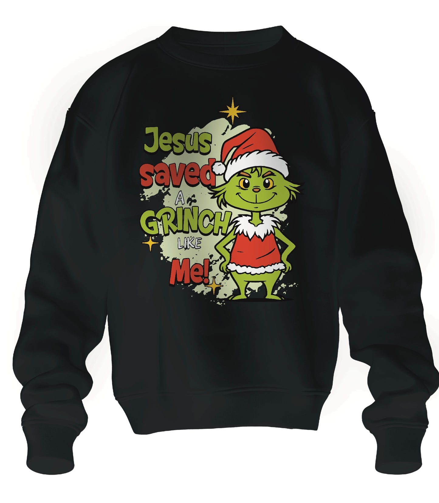 Jesus Saves a Grinch Christmas hooded or crewneck