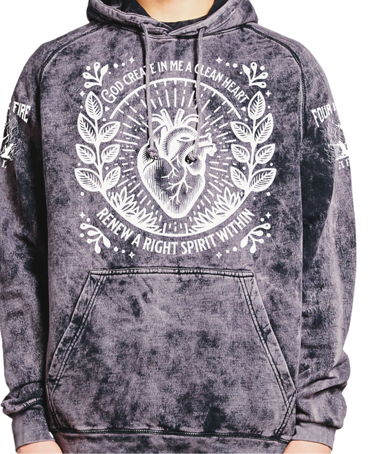 Create in me a Clean Heart Vintage Hoodie