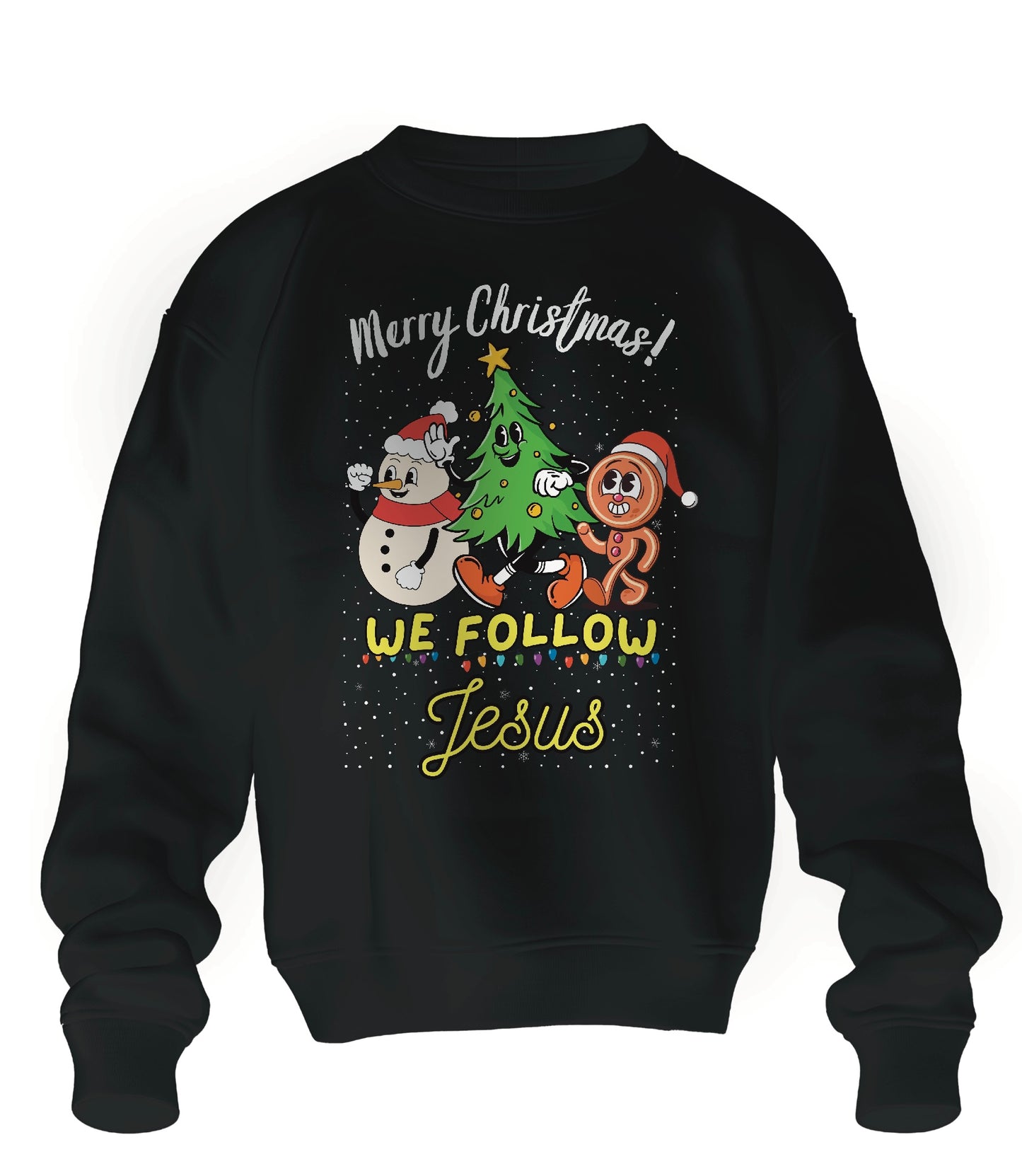 We Follow Jesus Christmas hooded or crewneck