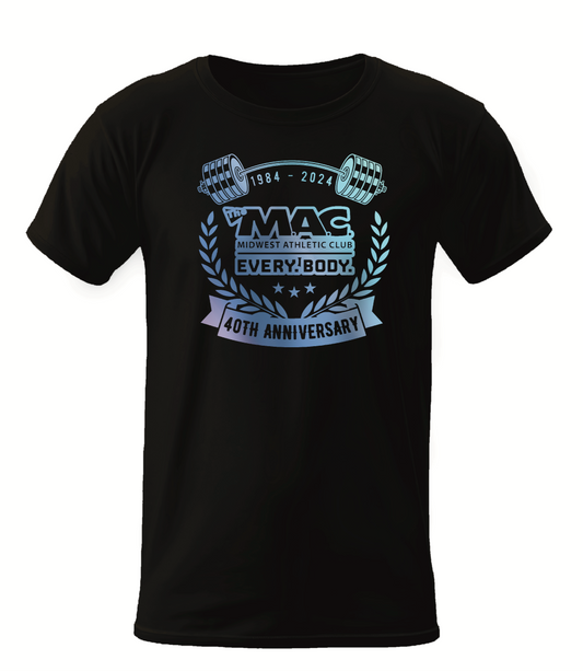 40th anniversary MAC Tee blue purple Tint