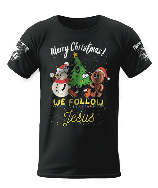 We Follow Jesus Christmas Tee