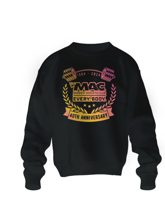 40th orange tint Mac Crew Neck Long Sleeve