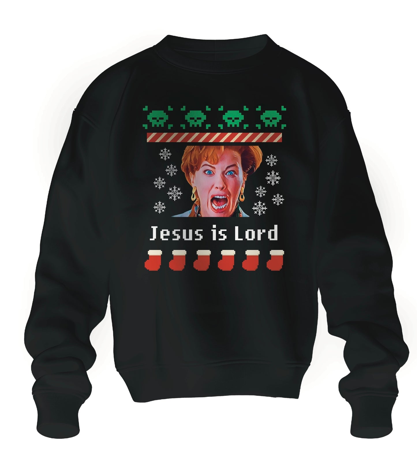 Jesus is Lord Home Alone Christmas hooded or crewneck