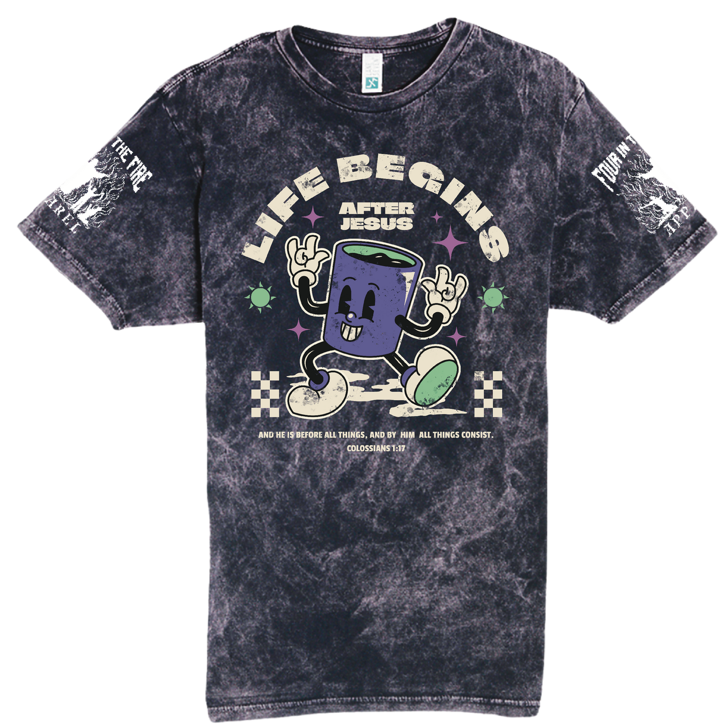 Life Begins After Jesus verse Tee