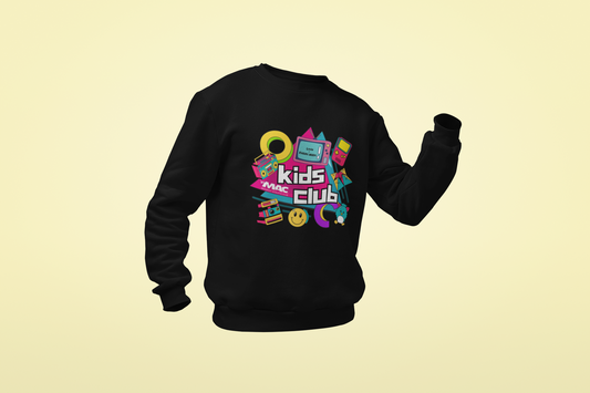 Retro Kids Club Crew Neck Long Sleeve