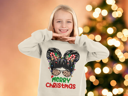 Messy Bun Daughter Matching Christmas Sweater Or Shirt